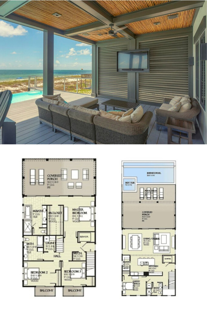 Got Your Eye On Beach House Plans This Fresh 3 Story Beach House Plan  - 3 Story Beach House Plan