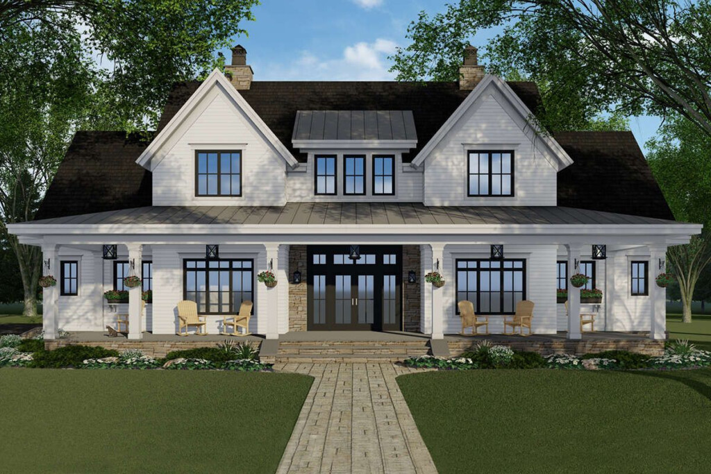 House Plan 098 00316 Modern Farmhouse Plan 2 743 Square Feet 4  - 3000 Sq Ft Two Story House Plans