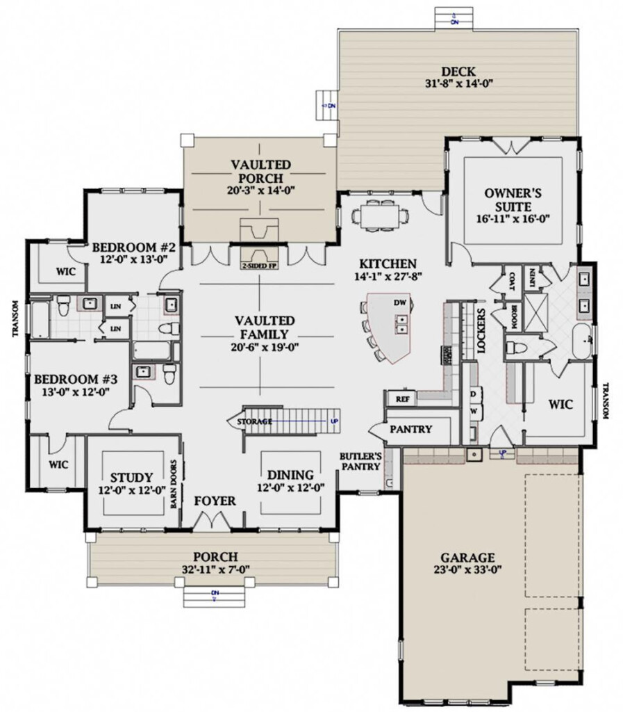 House Plans With Butlers Pantry House Plans - One Story House Plans With Butler'S Pantry