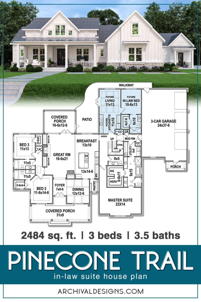 House Plans With Separate Apartment Aspects Of Home Business - 1 Story House Plans With Separate Apartment