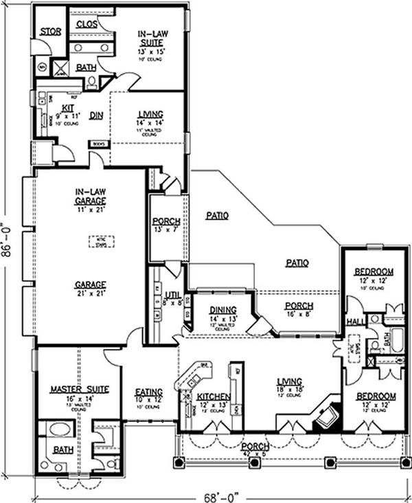 House Plans With Separate Inlaw Apartment A Comprehensive Guide  - Single Story House Plans With Inlaw Apartment Separate Entrance Free