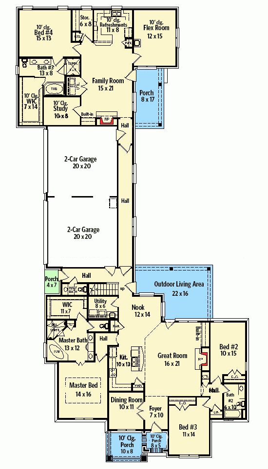 House Plans With Separate Inlaw Apartment A Comprehensive Guide  - Single Story House Plans With Inlaw Apartment Separate Entrance Free