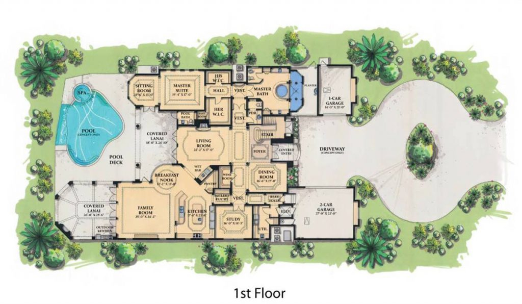 House Plans With Two Master Suites The House Designers - Two Story House Plans With Two Master Suites