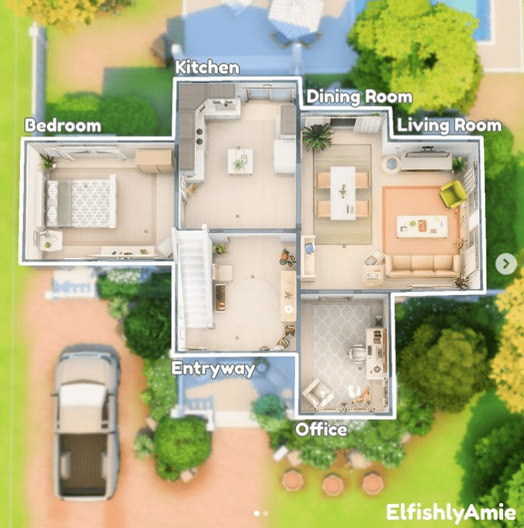 How To Make Floor Plans Sims 4 Cc Viewfloor co - Sims 4 One Story House Floor Plan