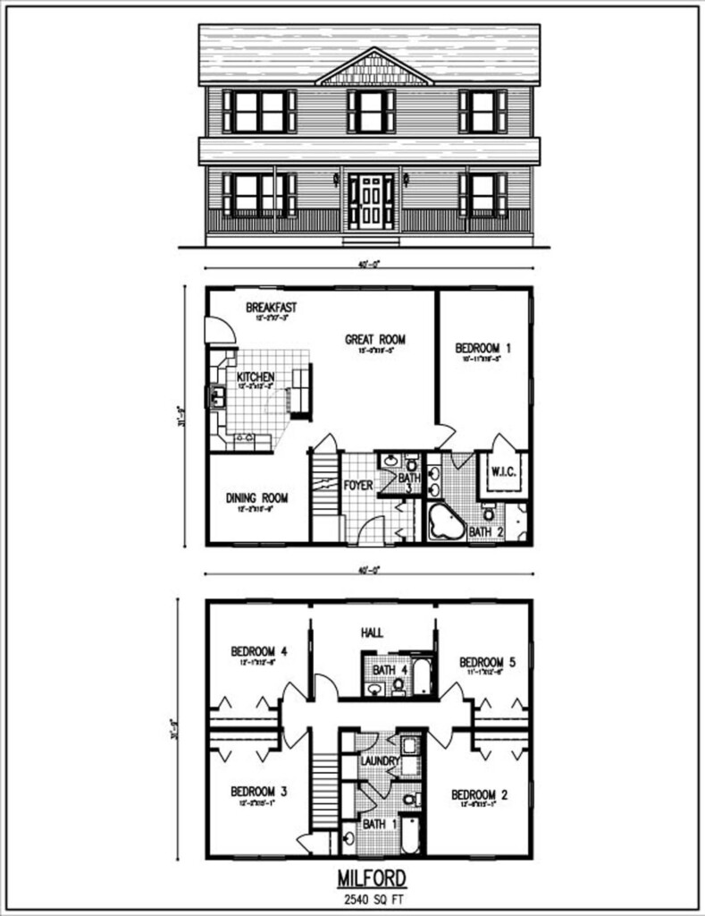 Image Result For 2 Story Rectangular Floor Plans Family House Plans  - Rectangle House Plans 2 Story