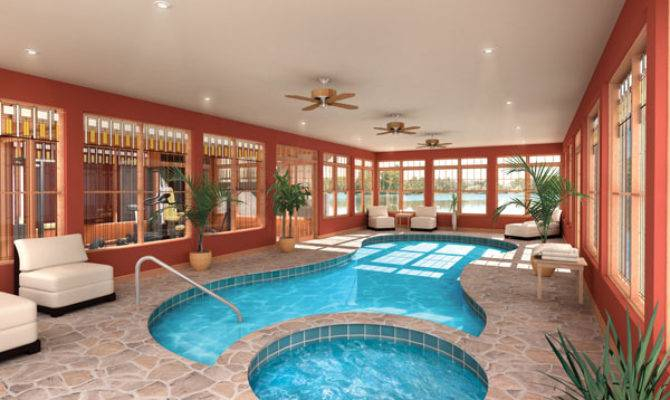 Indoor Swimming Pools House Plans More JHMRad 101981 - 2 Story House Plans With Indoor Pool