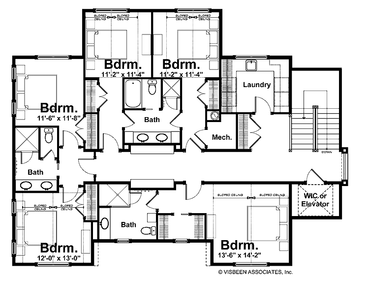 Jack Jill Bathroom Floor Plans IDEAS FOR LIVING Jack And Jill  - One-Story House Plans With Jack And Jill Bathroom