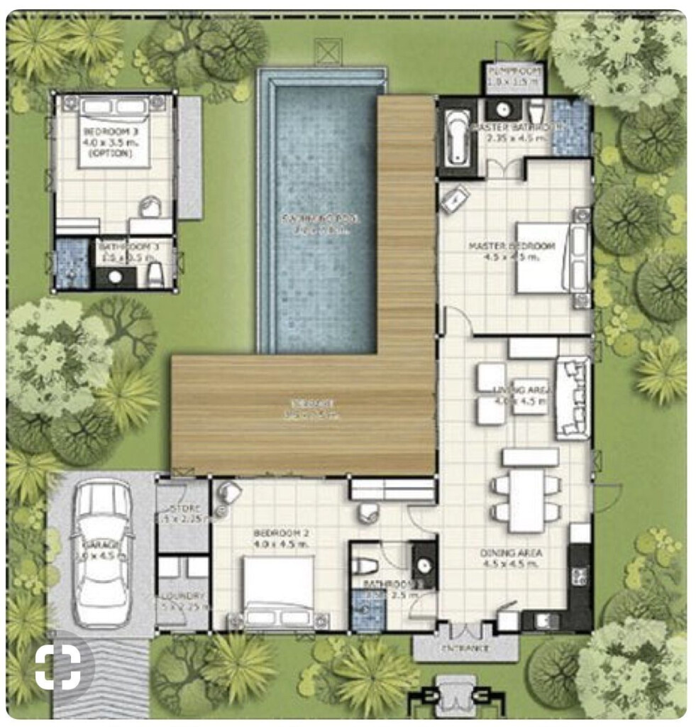 L Shaped House Floor Plan Image To U - Single Story L Shaped House Plans