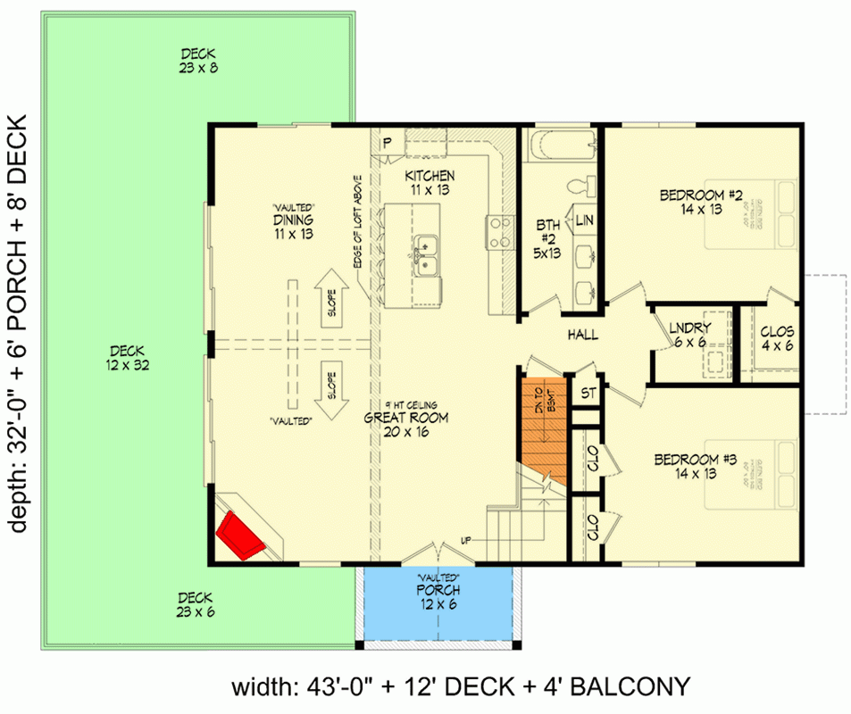 Lake House Plan With 2nd Floor Master And A Drive Under Garage 2165  - 2 Story House Plans With 2Nd Floor Master