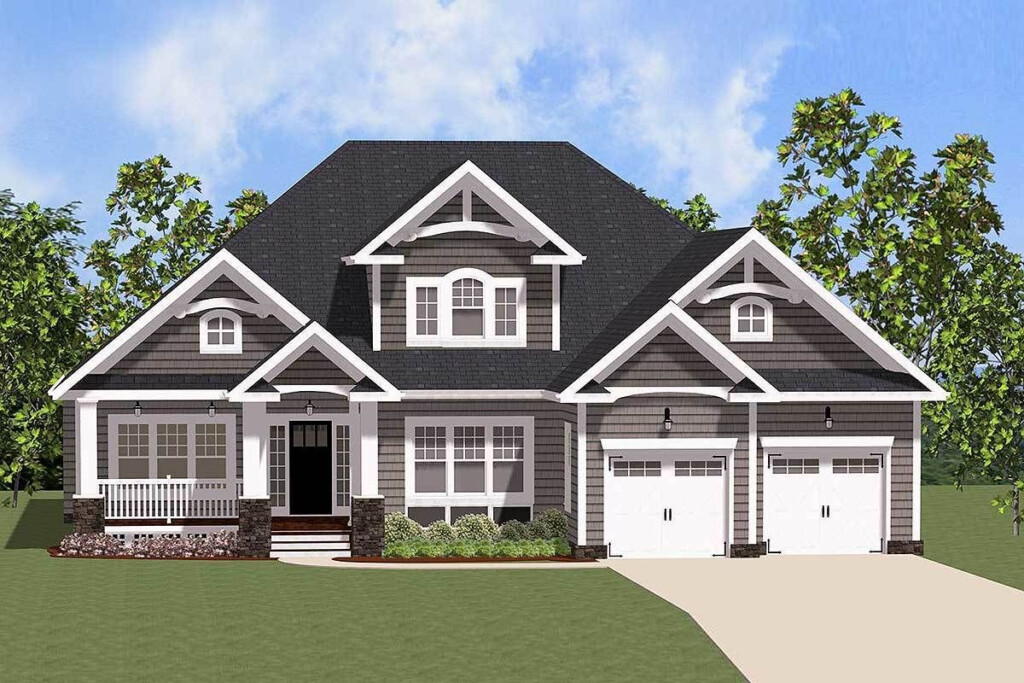 Lovely Traditional House Plan With Options 46291LA Architectural  - 3 Story House Floor Plans Traditional