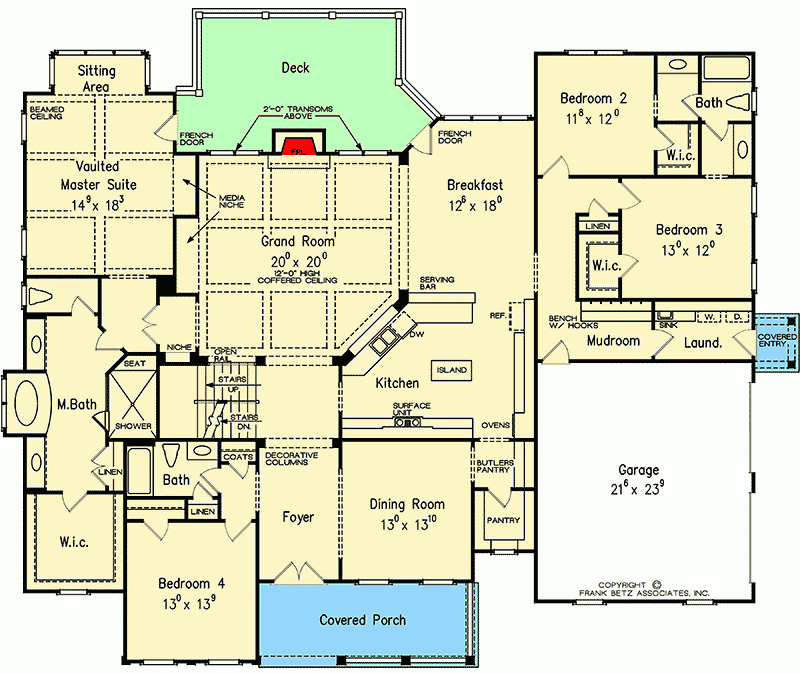 Low Country House Plan With Shed And Gable Dormers 710108BTZ  - 1.5 Story Low Country House Plans