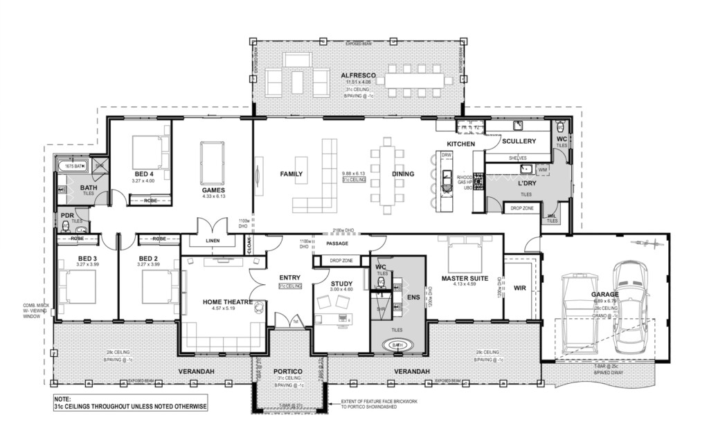 Mardella Farmhouse Direct Homes WA Rural Range - 3 Story House Plans Australia