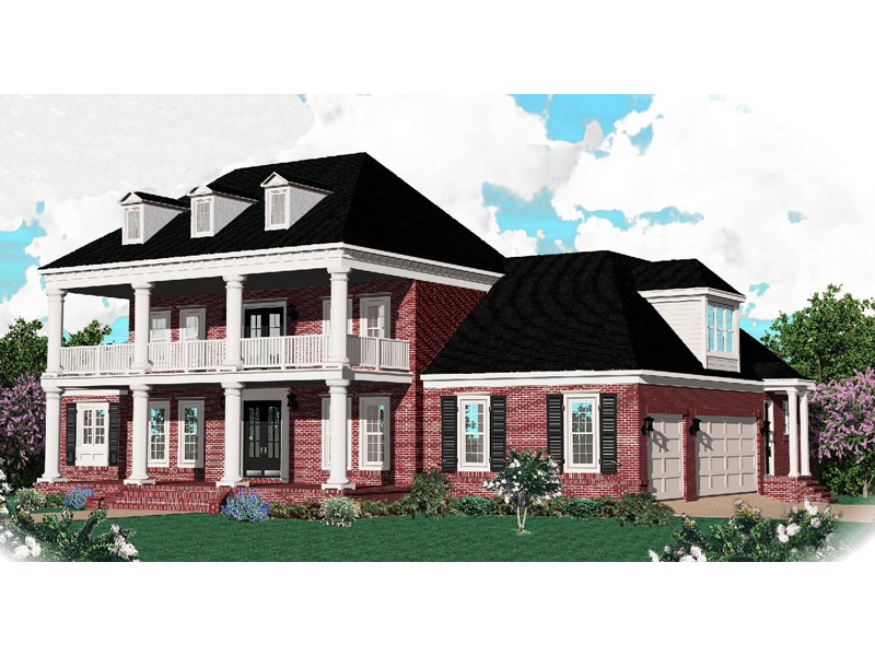 Melrose Southern Plantation Home Plan 087S 0035 Shop House Plans And More - Two Story Plantation Style House Plans