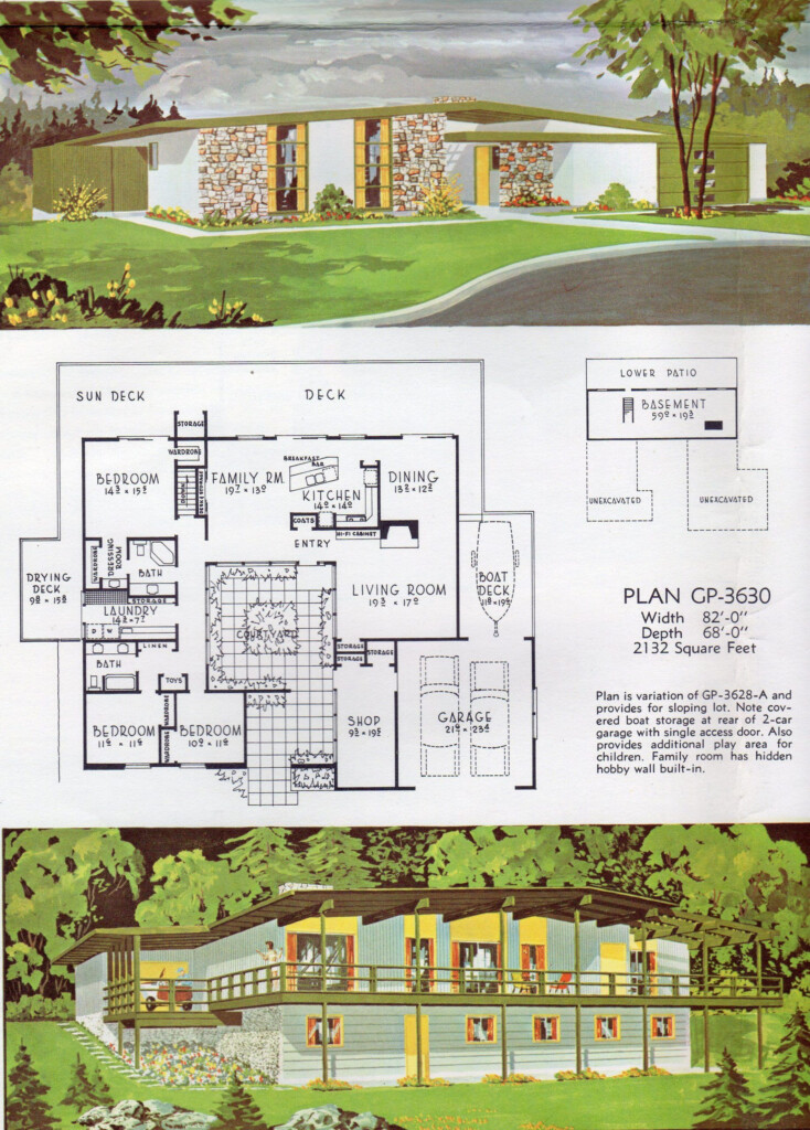 Mid Century Modern House Plans At Ana Mcintosh Blog - One Story Mid Century House Plans