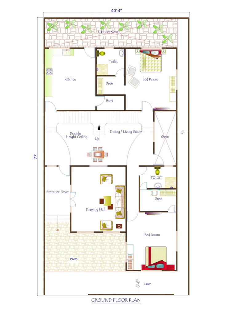 Modern 2 Story House Floor Plans 2800 Sqft Nuvo Nirmaan - 2800 Sq Ft House Plans 2 Story