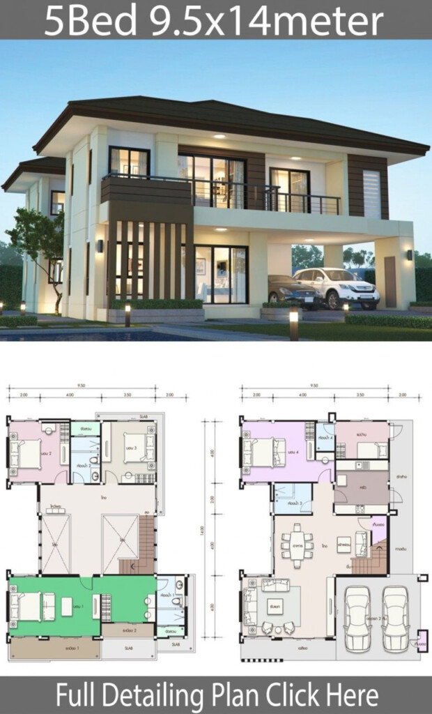 Modern 5 Bedroom Double Storey House Plans 5 Bedroom House Plans 2  - 5 Bedroom House Plans 2 Story India