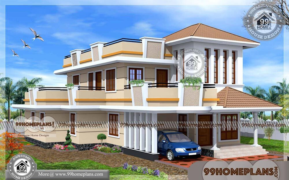 Modern Double Story House Plans 200 Kerala Homes Models Online - Double Story House Plans Kerala