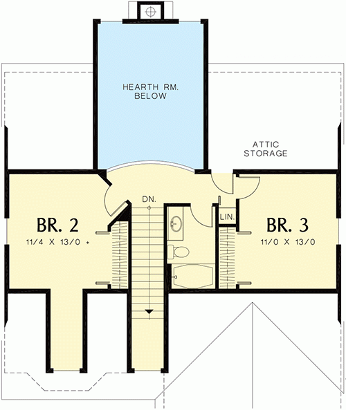 Modern Farmhouse Plan With Hearth Room 69275AM Architectural  - 2 Story House Plans With Hearth Room