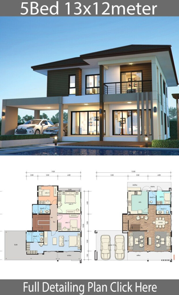 Modern House Design 5 Bedroom 3 Story House Plans TRENDECORS - 3 Story House Plans For Free