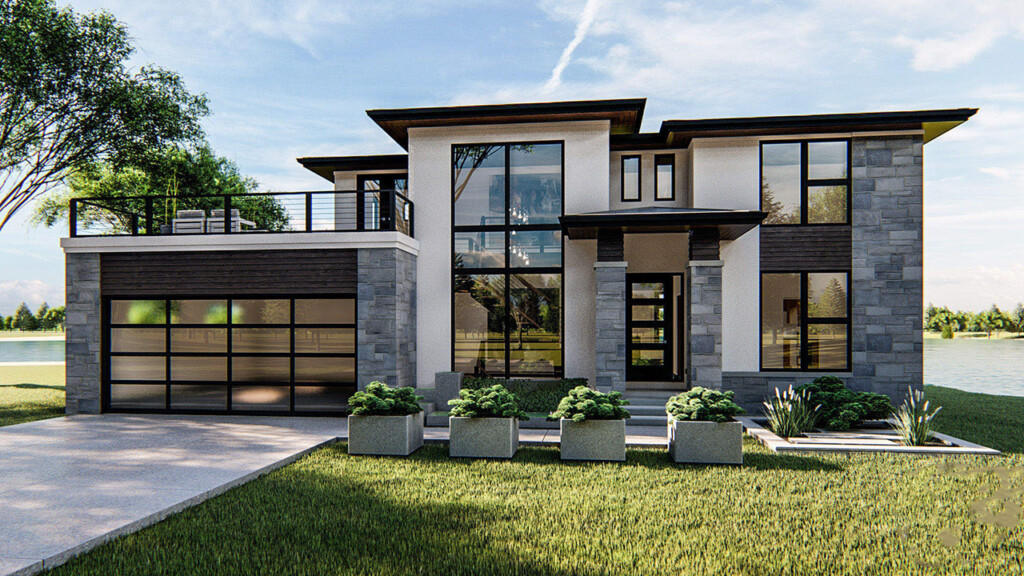 Modern House Plan 4 Bedrooms 2 Bath 2499 Sq Ft Plan 52 360 - 4 Bedroom 2 Bath 2 Story House Plans