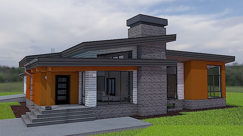 Modern ICF House Plan With Basement And Garage - Single Story Icf House Plans