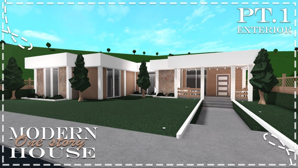 Modern One Story House Bloxburg Layout RevolutionHop - Bloxburg One Story House Floor Plan