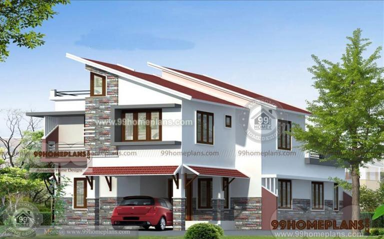 Modern Slope House Plans Two Story Very Steep Sloping Home Designs - Flat Roof 2 Story Down Slope House Plans