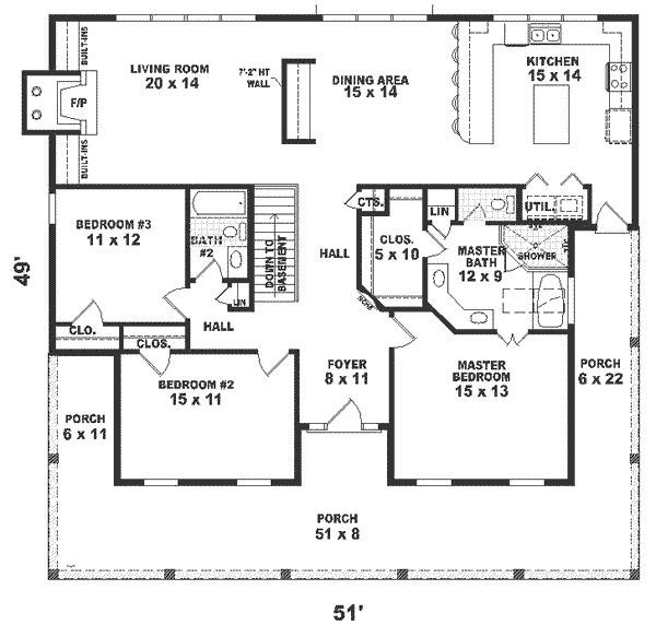 New Home Plans 1500 Square Feet Homeplan one - 1500-1550 Square Feet One Story House Plans