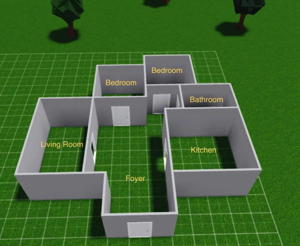 One Story Family House Layout Bloxburg - Bloxburg One Story House Floor Plan