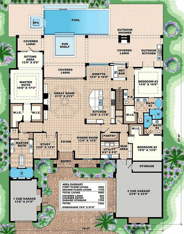 One Story Floor Plans With Game Room Game Rooms - One Story House Plans With Game Room