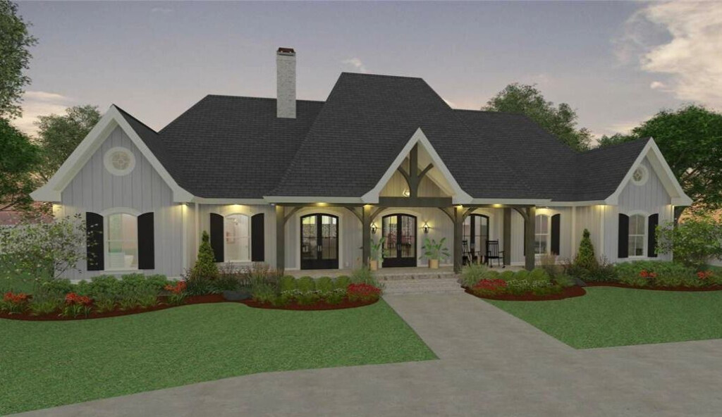 One Story French Farmhouse Style House Plan 9896 Pdf Artofit - House Plan French Country 1 Story