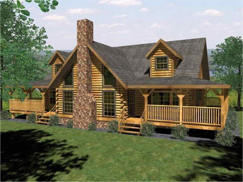 One Story Log Home Plans Plougonver - 1 Story Log Cabin House Plans