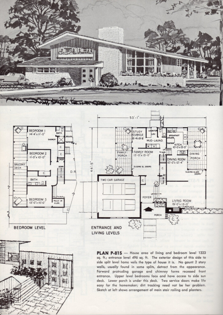 One Story Mid Century Modern House Plans I Am Not Always A Fan Of  - One Story Mid Century House Plans