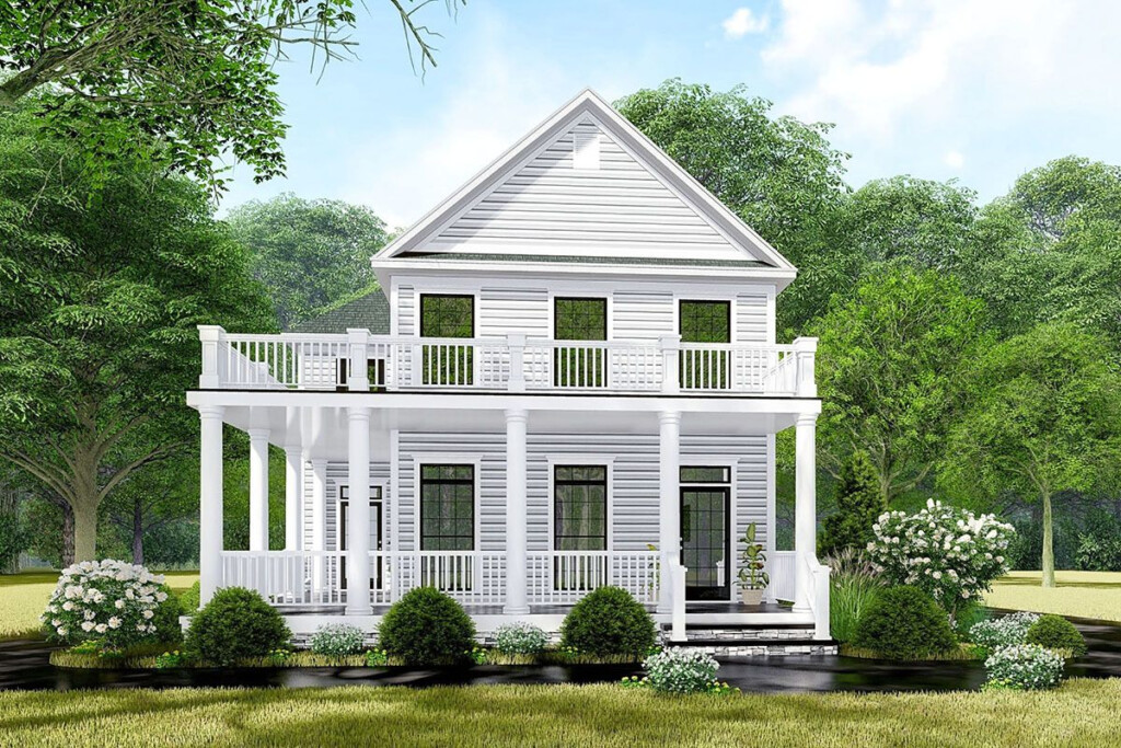 Plan 70649MK Lovely Colonial House Plan With Stacked Wrap Around  - 3 Story House Plan With Porches