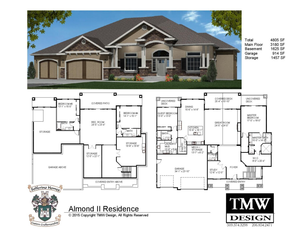 Rambler House Plans With Basement Mn - 3 Story W Basement House Plans