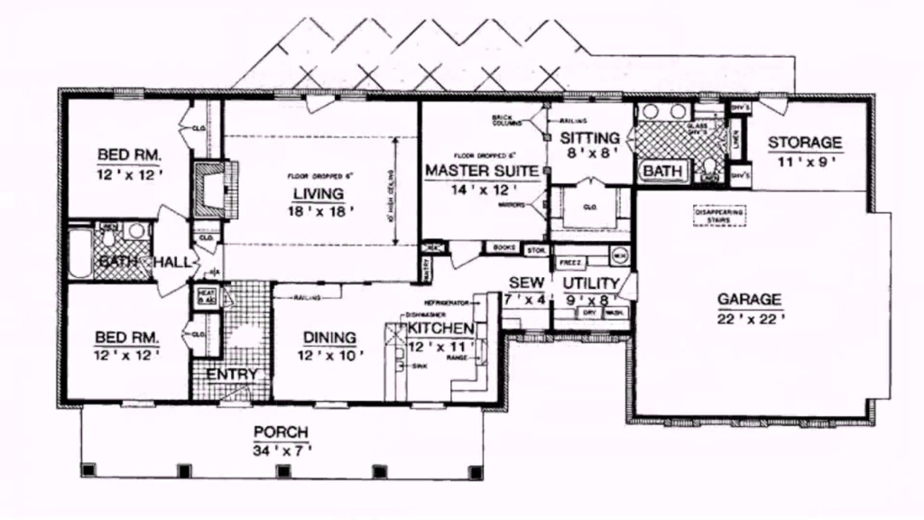 Ranch Style House Plans 1800 Square Feet see Description see  - 1800 Square Foot House Plans Two Story With Stairs