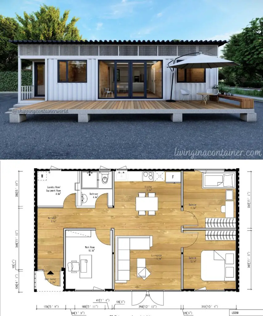 Shipping Container House Plans Making A Home With It Living In A  - Two Story Shipping Container House Plans