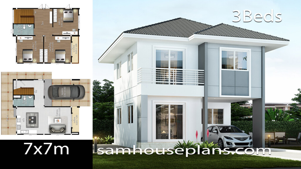 Simple 3 Bedroom 2 Story House Plans 3D Select A Category 3d Sketchup  - 3 Bedroom 2 Story House Plans 3D