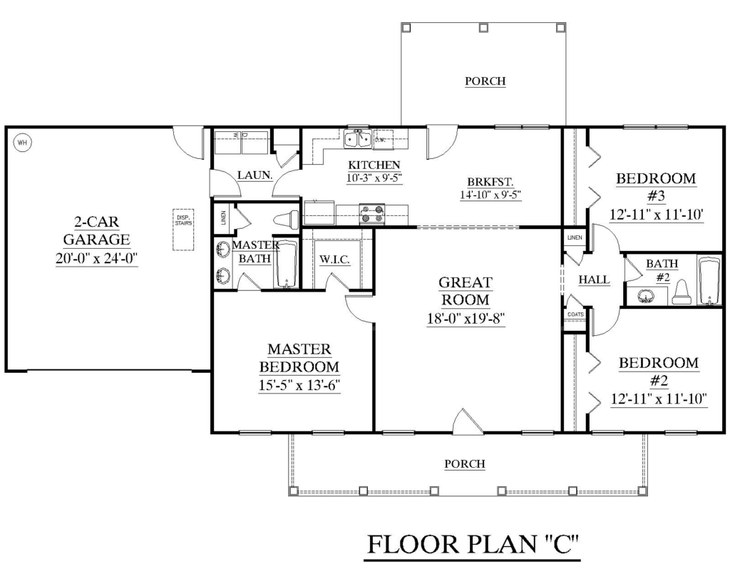 Simple One Story 3 Bedroom House Plans - Simple One Story 3 Bedroom House Plans