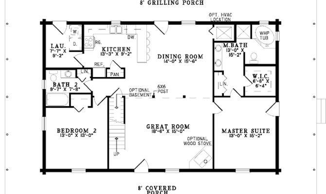 Simple One Story House Plans - Single Story Simple House Floor Plans