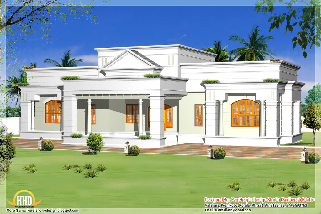 Single Storey Home Design With Floor Plan 2700 Sq Ft Kerala Home  - 2700 Sq Ft Single Story House Plans