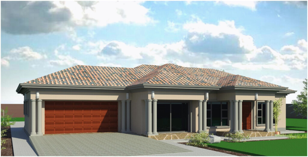 Skillion Roof House Plans South Africa Of Roof Single Storey House  - 4 Bedroom Single Story House Plans In South Africa