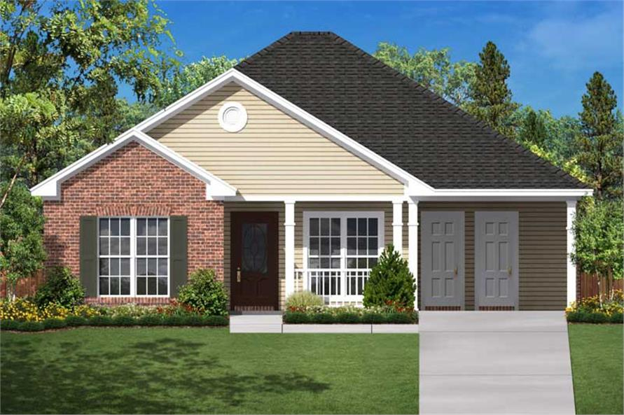 Small Traditional 1200 Sq Ft House Plan 3 Bed 2 Bath 142 1004 - 1200 Square Foot House Plans Two Story