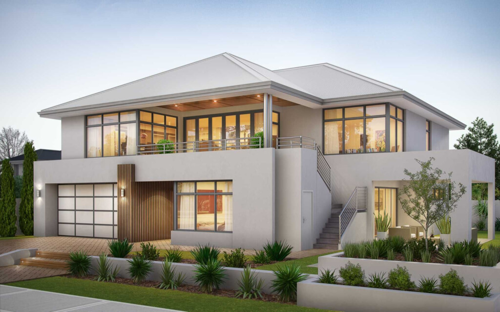 South Perth 2 Storey House Design 2 Storey House Modern House Design - 2 Story House Plans With Rear Balcony