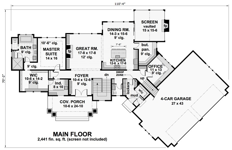 Spacious 4 Car Garage House Plans That WOW The House Designers - Single Story 4 Car Garage House Plans