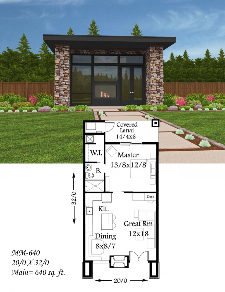 The Floor Plan For This Modern Home Is Very Small And Has Lots Of Space  - 15 X 25 Guest House Plans 2 Story