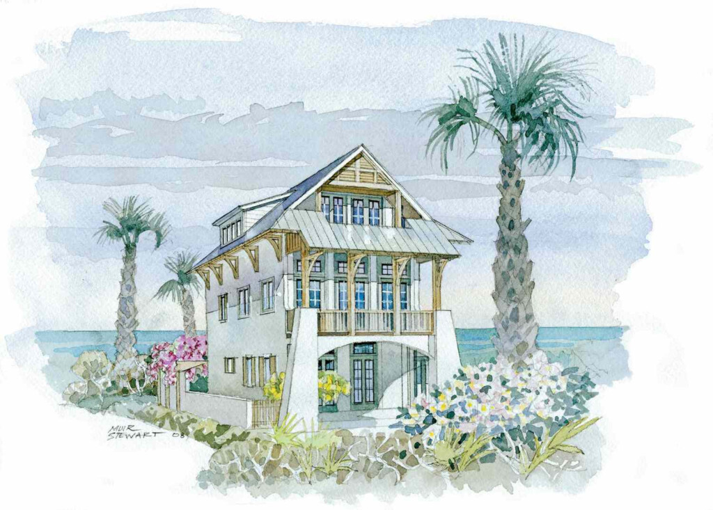 These Top 25 Coastal House Plans Were Made For Waterfront Living - Coastal Two Story House Plans