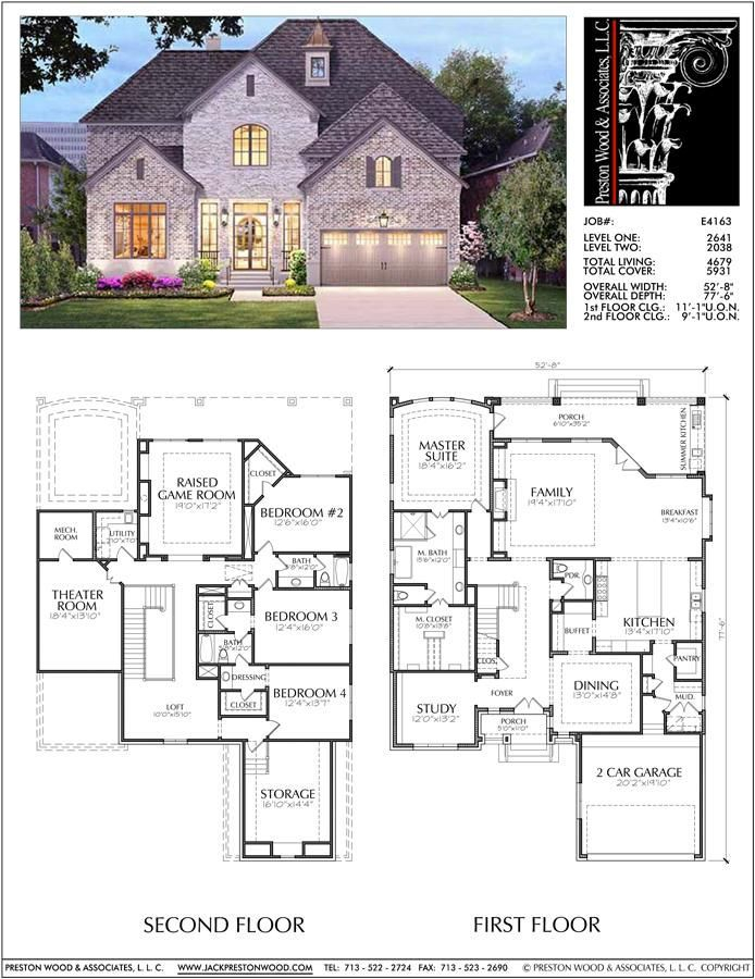 This Two Story House Plan Has 4679 Square Ft Of Living Space This Two  - Two Story Family House Plans