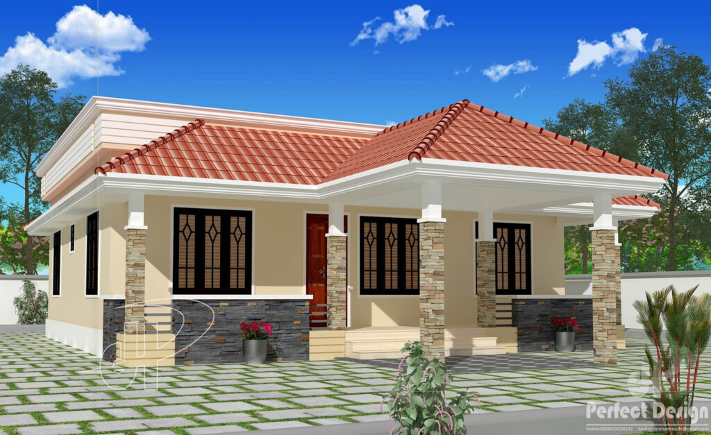 THOUGHTSKOTO - Single Story House Design With Floor Plan