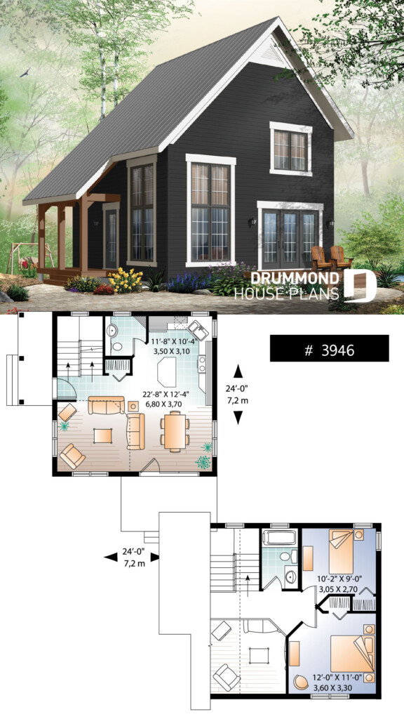 Tiny Cabin Design Plan Tiny Cabin Design Tiny Cabin Plans Cabin  - Compact Two Story House Plans